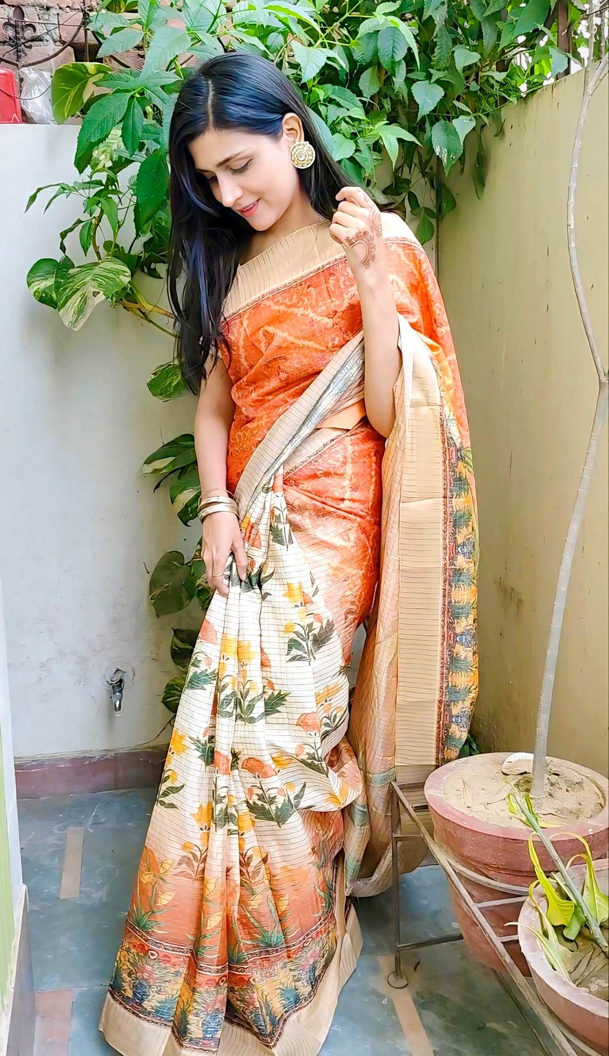 Graceful Mysore Silk Saree with Pure Jari, Digital Blouse & Border Detailing