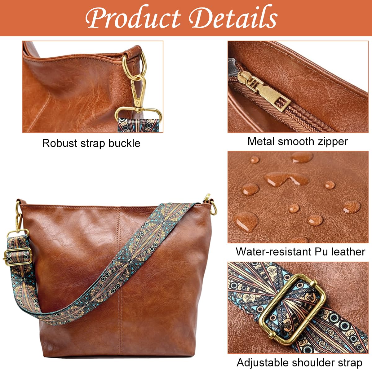Trendy PU Leather Crossbody Sling Bag for Women β Lightweight Small Handbag