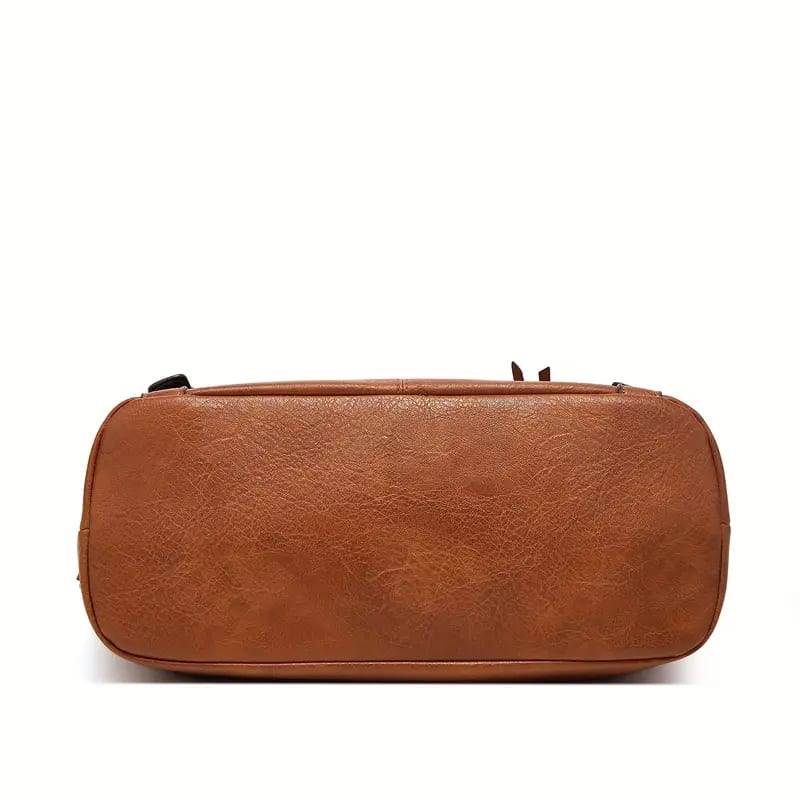 Tote Bag for Woman with Messenger Bag and Wallet in PU Leather with Strap
