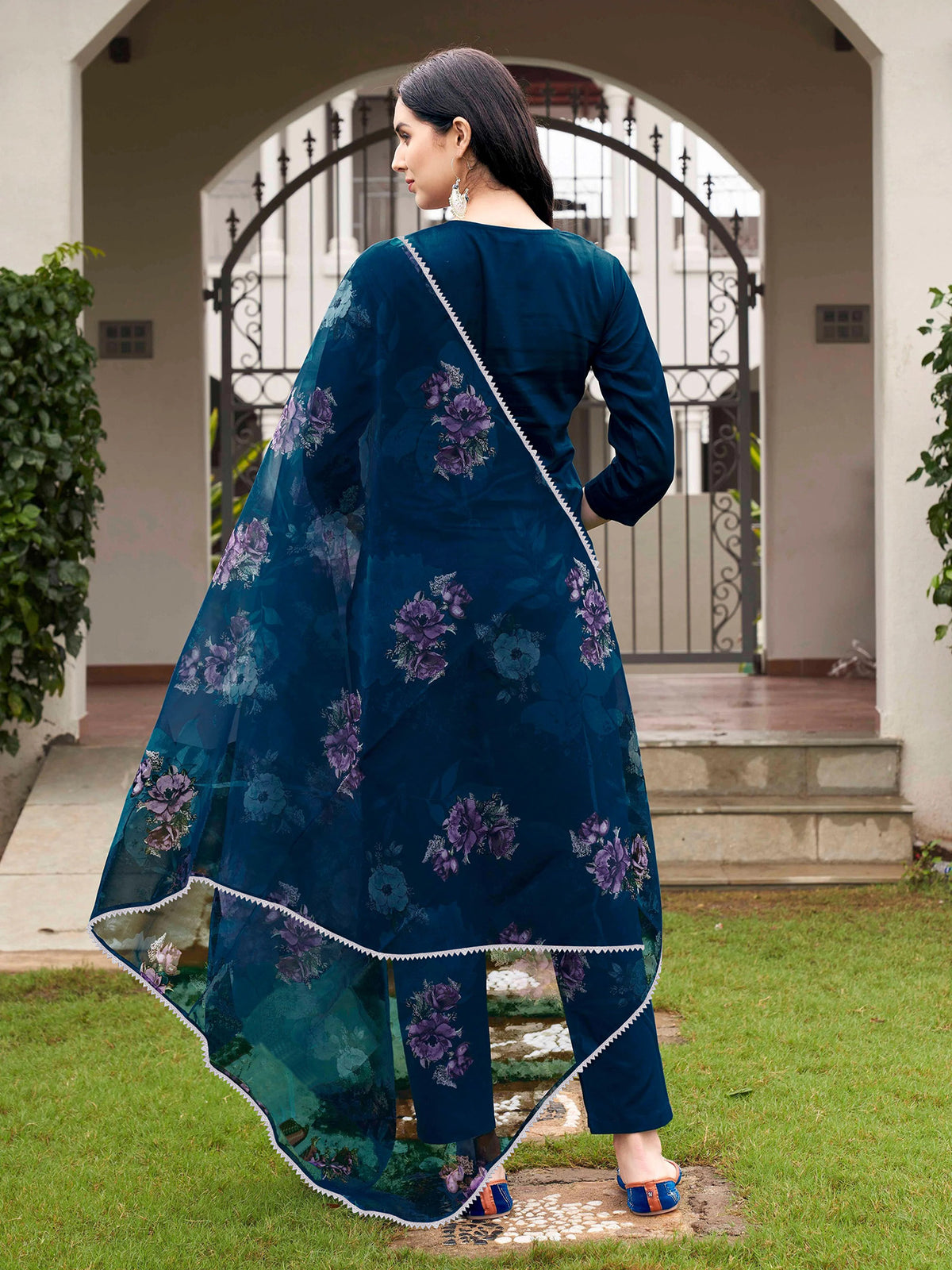 Tesla Organza Dupatta Kurta Set