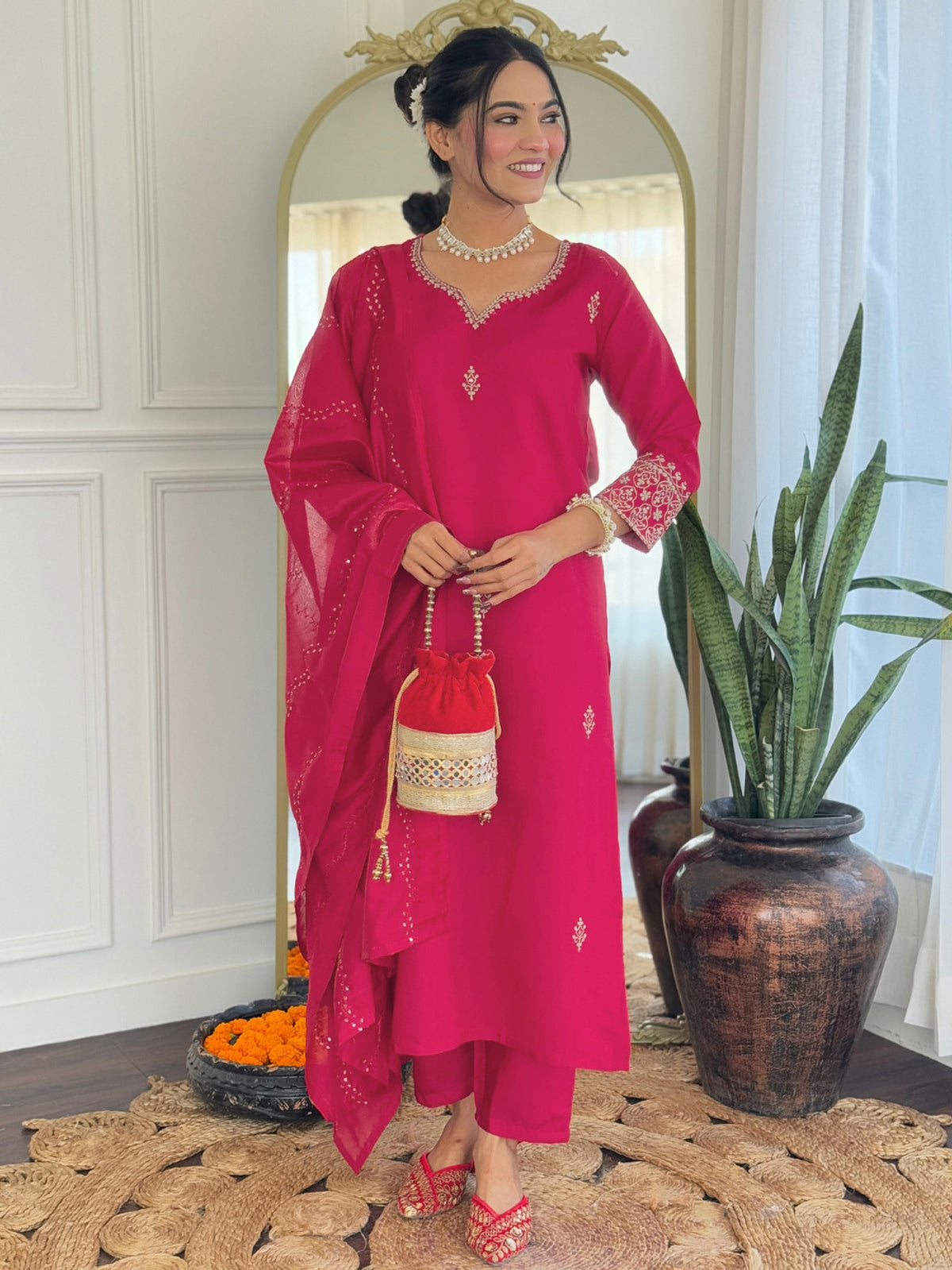 Tesla Festive Kurta Dupatta Set