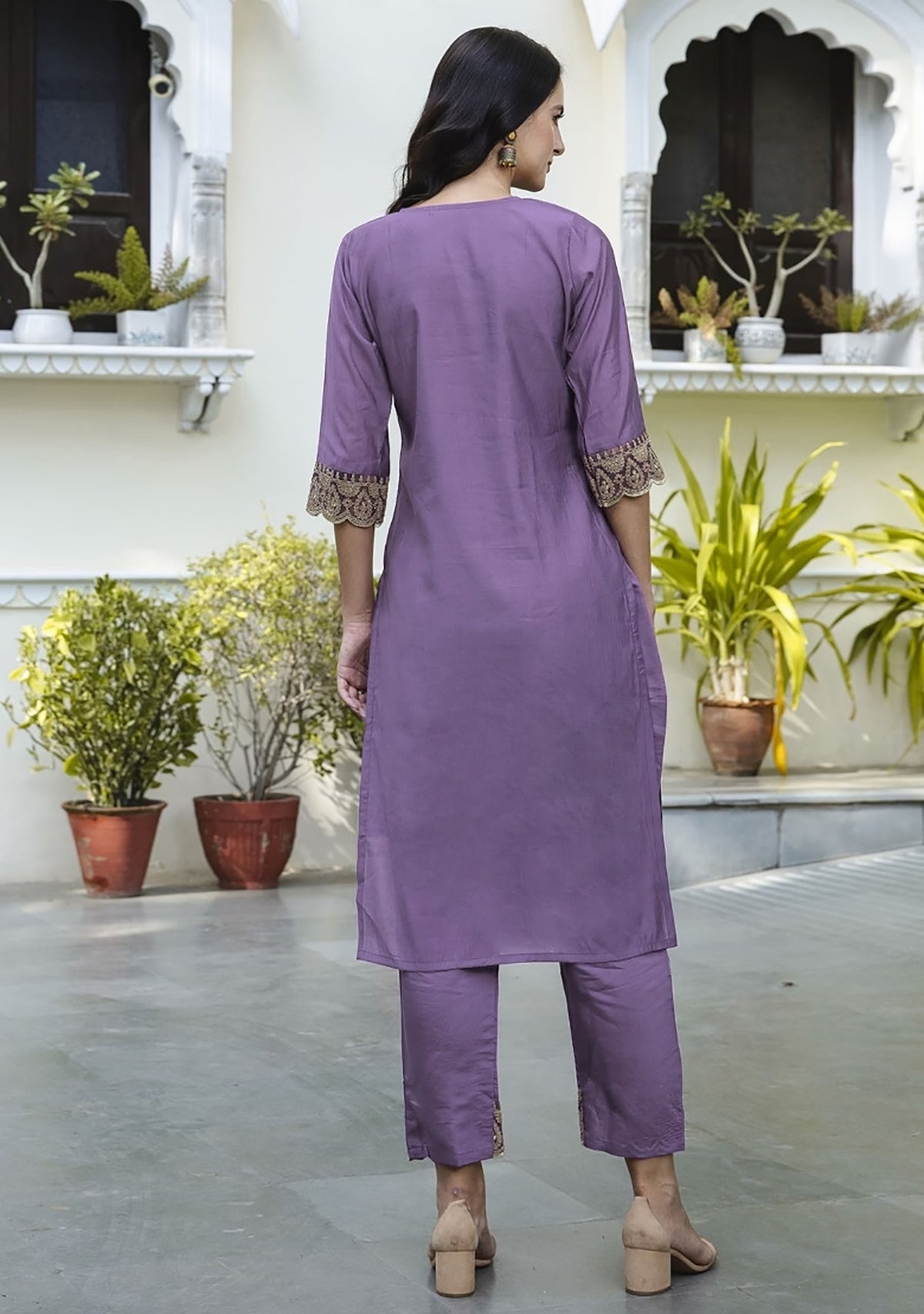 Organza Kurta Pant Dupatta Set