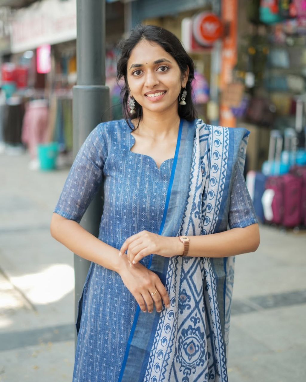 Pure Comfort: Lilan Cotton Kurta & Dupatta 2-Piece Set