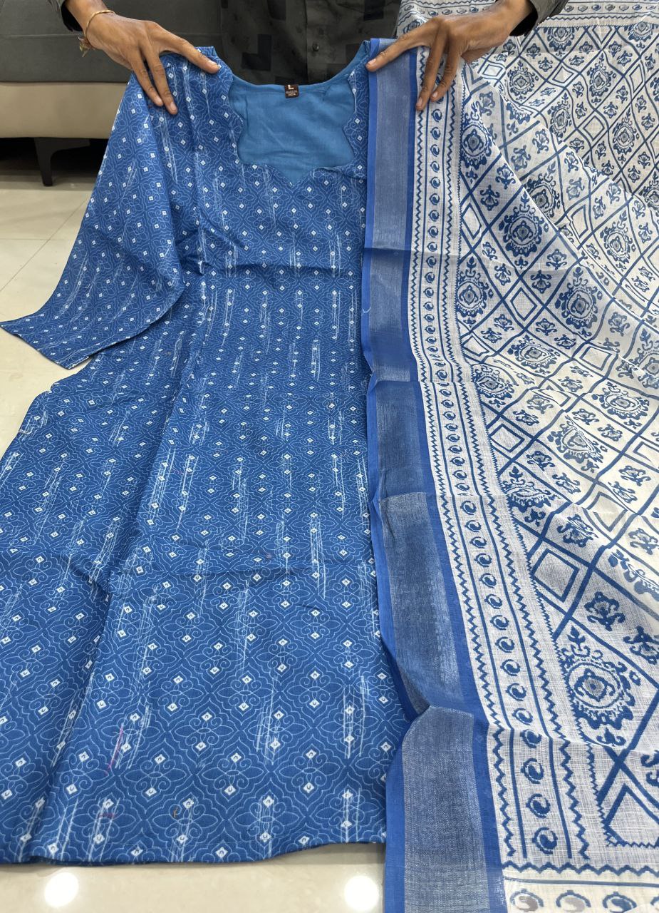 Pure Comfort: Lilan Cotton Kurta & Dupatta 2-Piece Set