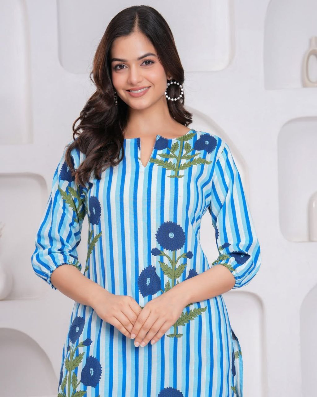 Summer Chic: Premium Pure Cotton 60x60 Co-Ord Kurta Pant Set