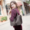 Tote Gray Handbag Bag for Woman with Messenger Bag and Wallet in PU Leather with Strap