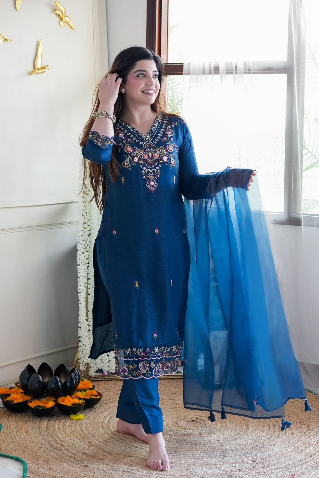 Mystic Silk Kurta Dupatta Set