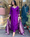 Silken Grace: Women’s Kurta Pant Dupatta Set
