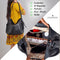Set Of 3 Black Light Weight Pu Leather Handbag Combo For Women