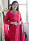 Jacquard Wedding Kurta Dupatta Set