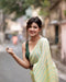 Pastel Stripes Linen Cotton Saree – Breezy Summer Essential