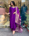 Silken Grace: Women’s Kurta Pant Dupatta Set