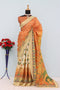 Classic Mysore Silk Saree with Pure Jari, Digital Print & Elegant Zalar