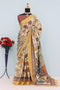 Royal Mysore Silk Saree with Pure Jari, Digital Print & Zalar