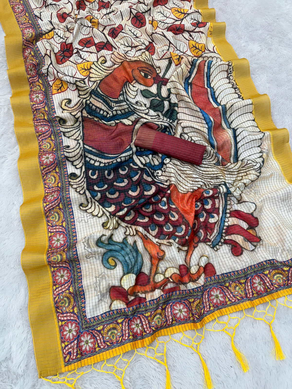 Royal Mysore Silk Saree with Pure Jari, Digital Print & Zalar