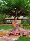 Elegant Checked Mysore Silk Saree with Geometric Digital Print