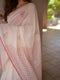 Elegant Pure Linen Cotton Saree with Digital Print & Handmade Zalar 🌸