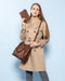 Tote Bag for Woman with Messenger Bag and Wallet in PU Leather with Strap