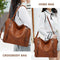 Tote Bag for Woman with Messenger Bag and Wallet in PU Leather with Strap