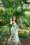 Mysore Silk Saree with Digital Print & Jalar Pallu
