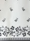 Ivory Black Gajri Silk Saree with Digital Print & Handmade Zalar