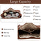 Set Of 3 Brown Light Weight Pu Leather Handbag Combo For Women