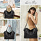 Set Of 3 Black Light Weight Pu Leather Handbag Combo For Women