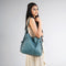Set Of 3 Blue Light Weight Pu Leather Handbag Combo For Women