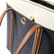 Premium Faux Leather Shoulder Bag – Spacious Dark Blue Women’s Handbag
