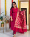 Jacquard Kurta Dupatta Set