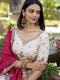 Elegant Chinon Lehenga Set with Embroidered Zari Work & Sequins Dupatta