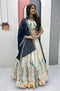 Festive Semi Stitched Lehenga Choli with Dupatta
