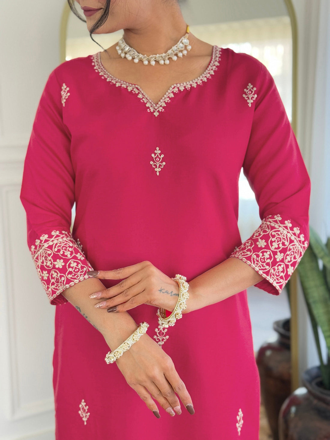 Tesla Festive Kurta Dupatta Set