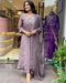 Chinon Embroidered Kurta Pant Dupatta Set