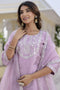 Tesla Kurta Organza Dupatta Set