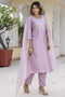 Tesla Kurta Organza Dupatta Set