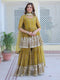 Georgette Sharara Kurta Dupatta Set