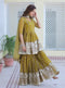 Georgette Sharara Kurta Dupatta Set