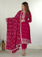 Georgette Embroidered Kurta Pant Dupatta Set