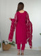Georgette Embroidered Kurta Pant Dupatta Set
