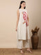 Khadi Silk Ensemble with Peacock Motif Embroidery – Top & Matching Pant