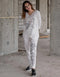 Latest Pure Khadi Cord Set with Artistic Face Embroidery & Full Sleeve Detailing