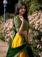 Golden Glow: Embellished Semi-Stitched Lehenga Choli