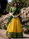 Golden Glow: Embellished Semi-Stitched Lehenga Choli