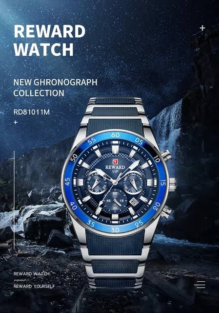 Luxury Reward Chronograph Men’s Watch – Blue Dial