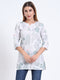 Stylish Digital Print Rayon Top for Women – 3/4 Sleeve