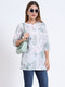 Stylish Digital Print Rayon Top for Women – 3/4 Sleeve