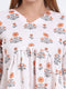 Western Wear V-Neck Rayon Top – Digital Print with Stitched Elastic Waist