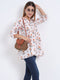 Western Wear V-Neck Rayon Top – Digital Print with Stitched Elastic Waist