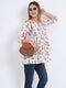 Western Wear V-Neck Rayon Top – Digital Print with Stitched Elastic Waist